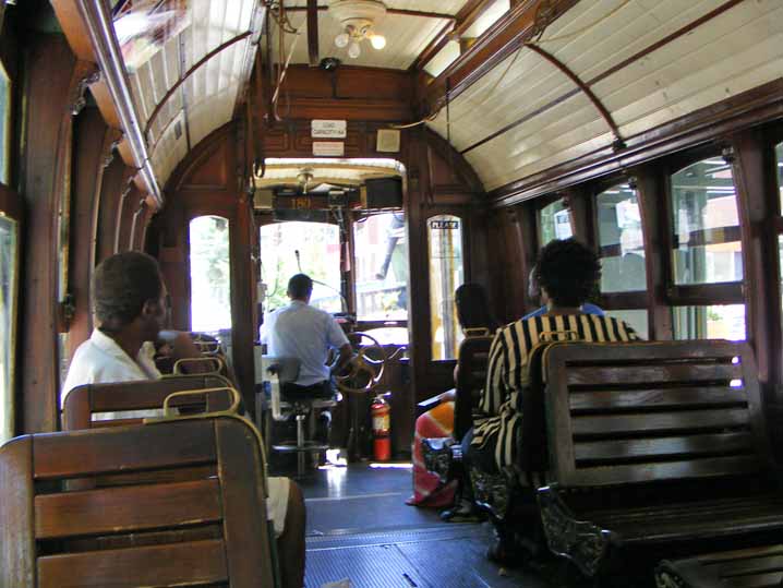 Interior of MATA Porto tram 180